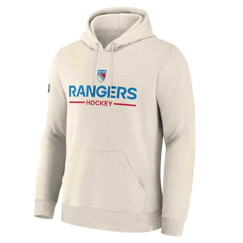 NHL New York Rangers Fanatics Centennial Fleece Hoodie - Beige