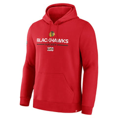 NHL Chicago Blackhawks Fanatics Centennial Fleece Pullover Hoodie - Red