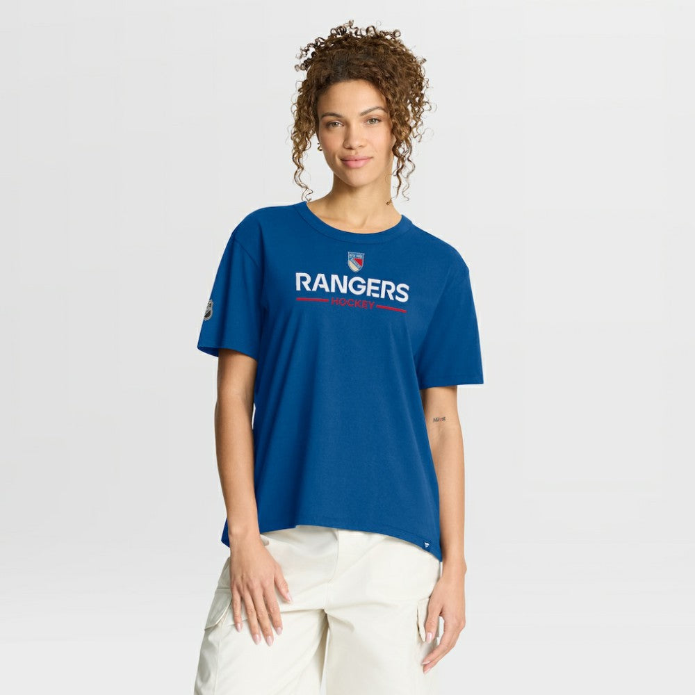 NHL New York Rangers Fanatics Women's Centennial T-Shirt - Blue