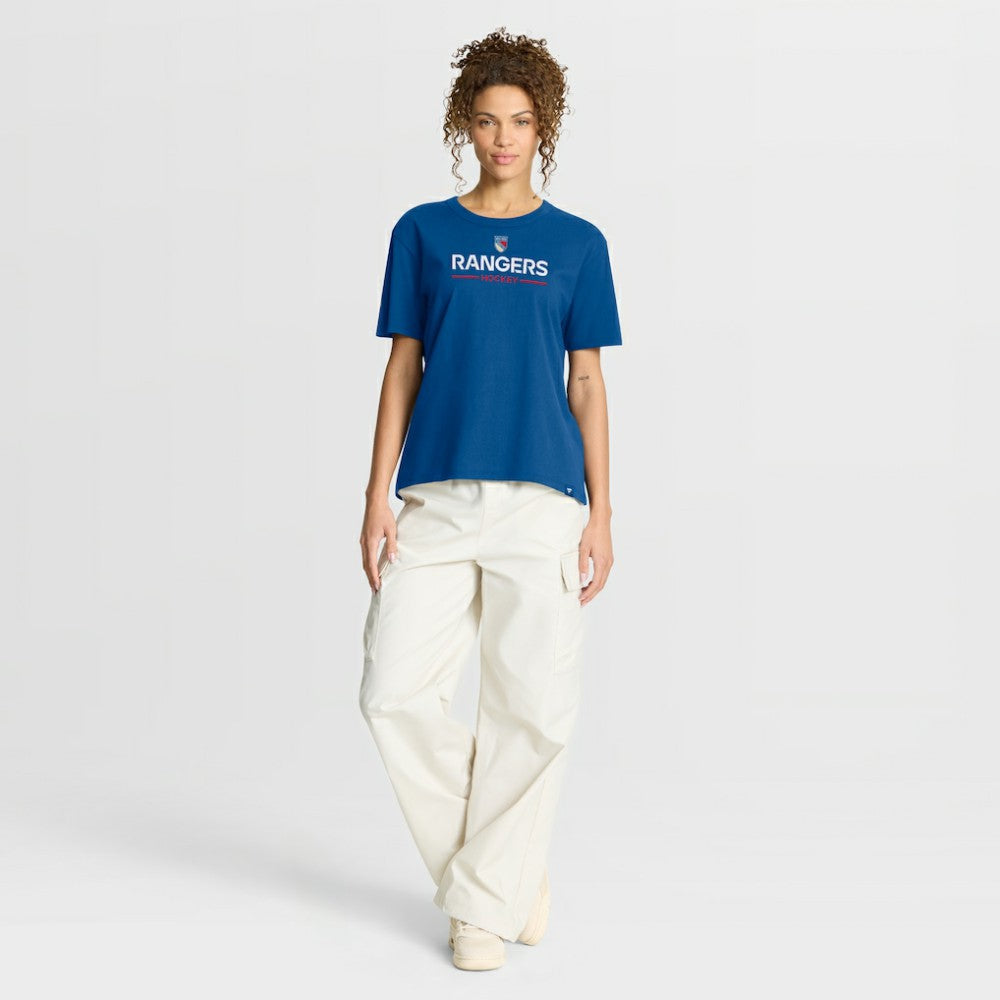 NHL New York Rangers Fanatics Women's Centennial T-Shirt - Blue