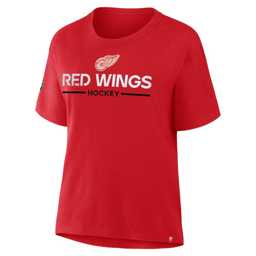 NHL Detroit Red Wings Fanatics Women's Centennial T-Shirt - Red