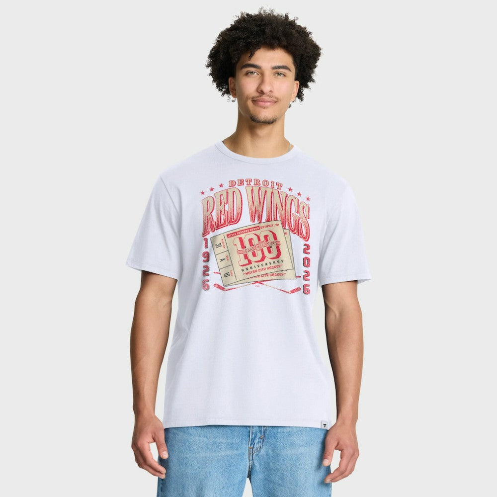 NHL Detroit Red Wings Fanatics Centennial Legacy T-Shirt - White