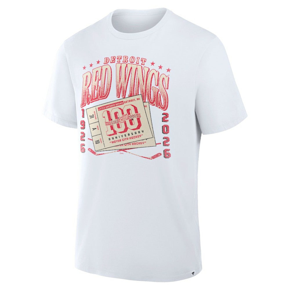 NHL Detroit Red Wings Fanatics Centennial Legacy T-Shirt - White