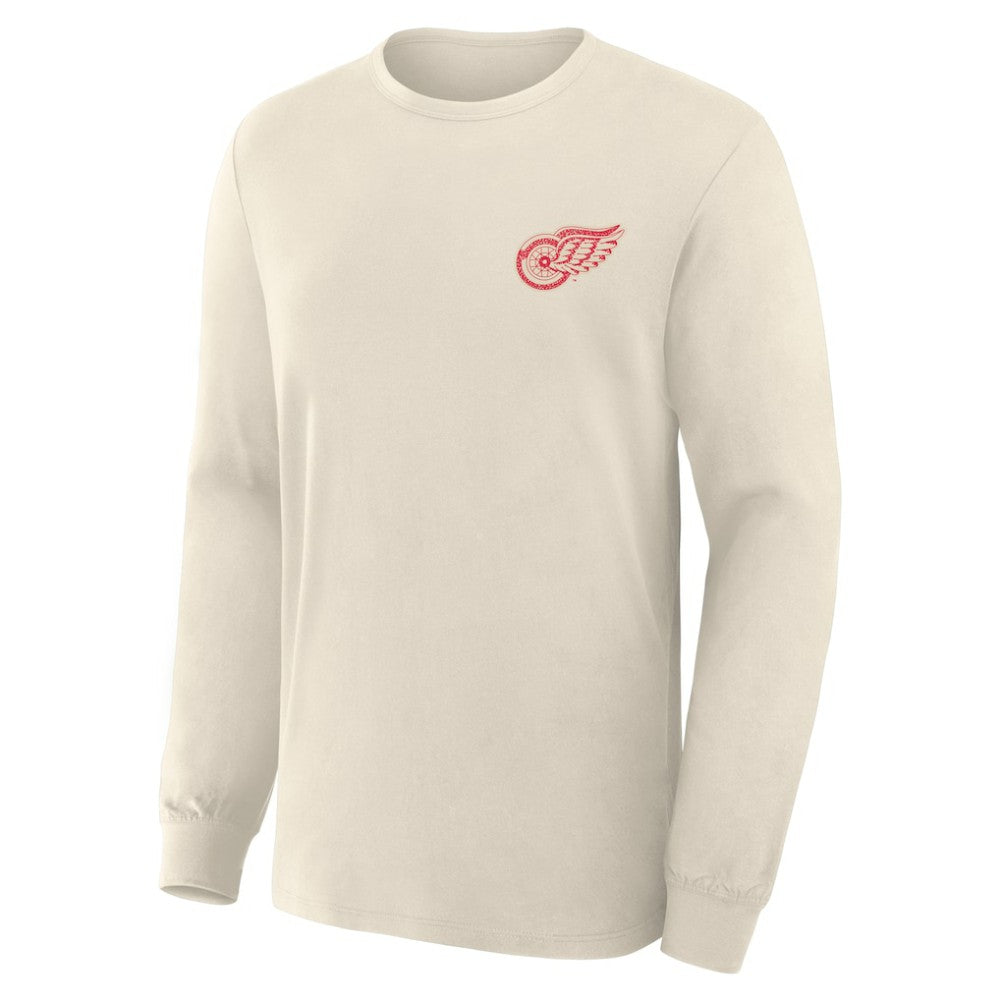 NHL Detroit Red Wings Fanatics Centennial Legacy Long Sleeve T-Shirt - Beige
