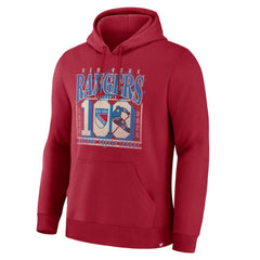 NHL New York Rangers Fanatics Centennial Fleece Hoodie - Red
