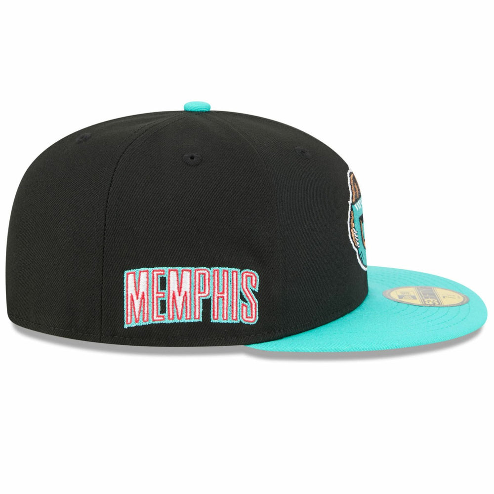 Memphis Grizzlies 2025/26 Classic Edition Jersey Hook 59FIFTY Fitted Hat Black/Turquoise