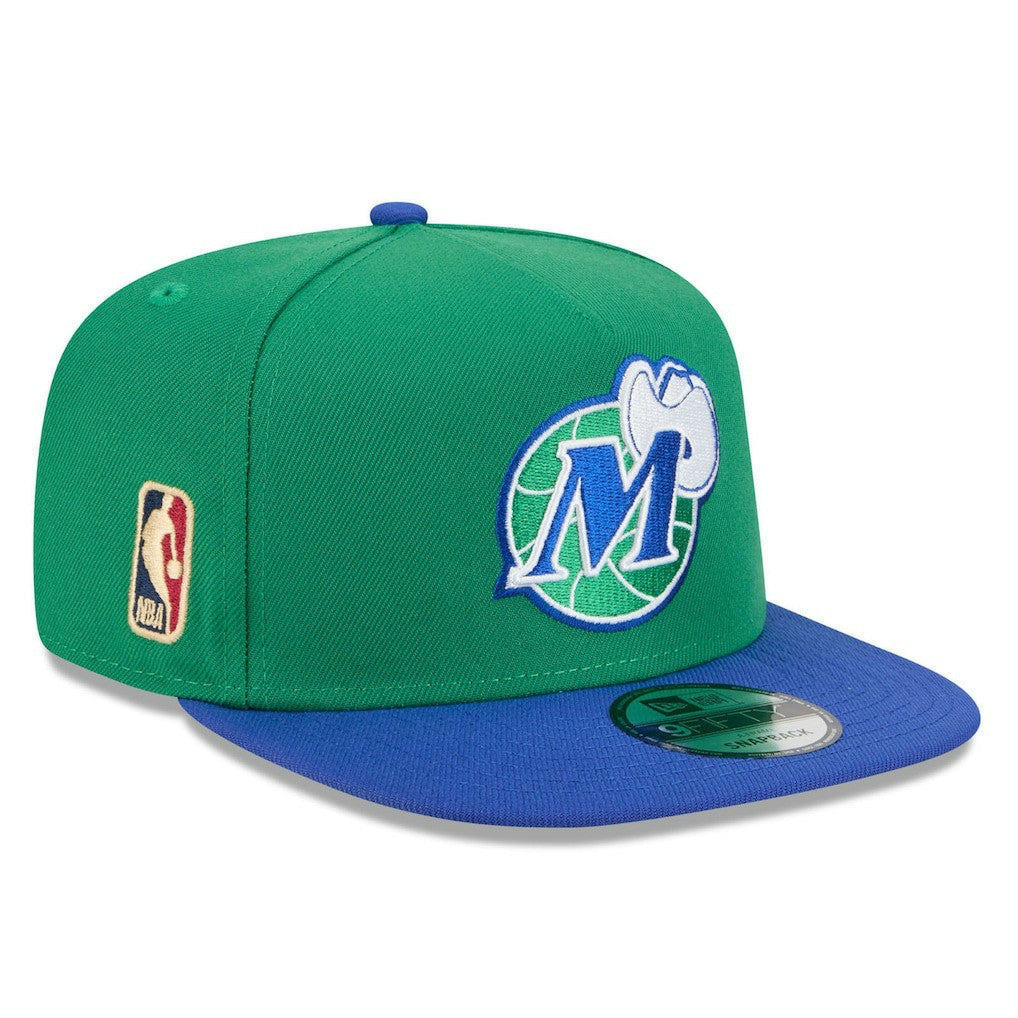 Dallas Mavericks 2025/26 Classic Edition Jersey Hook A-Frame 9FIFTY Snapback Hat Green/Blue