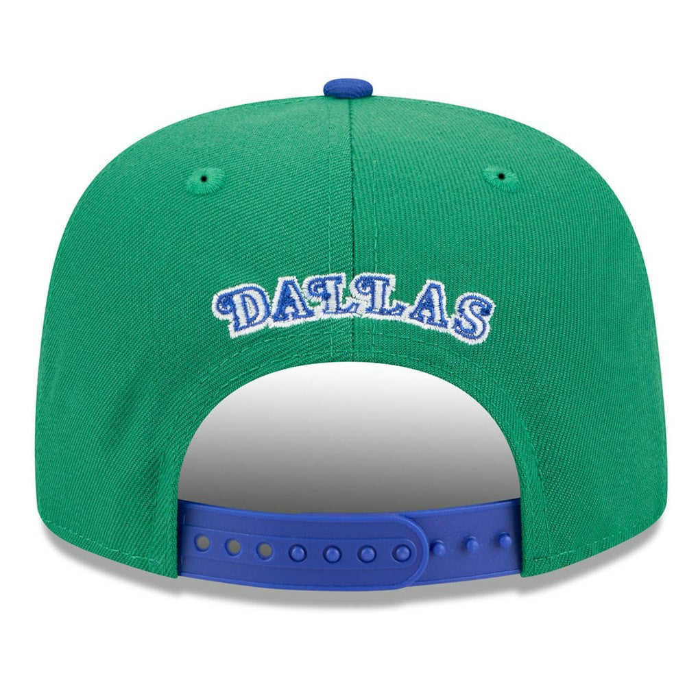 Dallas Mavericks 2025/26 Classic Edition Jersey Hook A-Frame 9FIFTY Snapback Hat Green/Blue