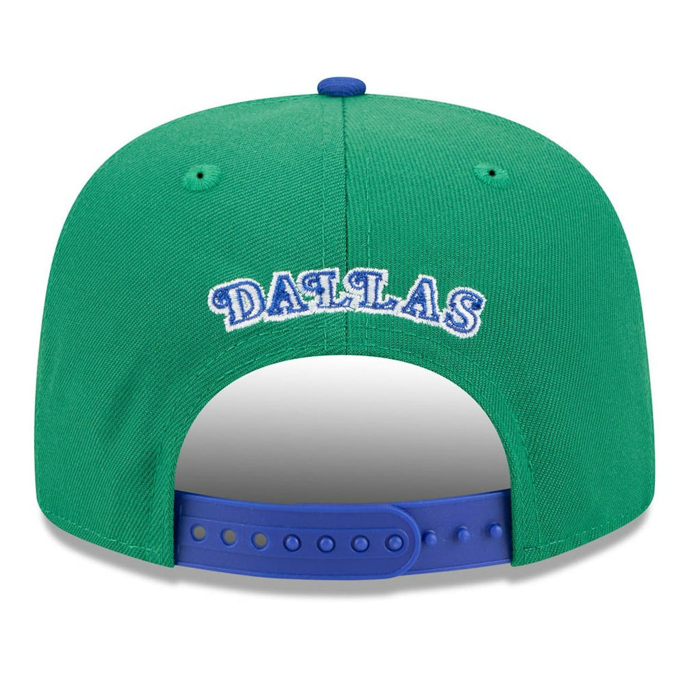 Dallas Mavericks 2025/26 Classic Edition Jersey Hook A-Frame 9FIFTY Snapback Hat Green/Blue