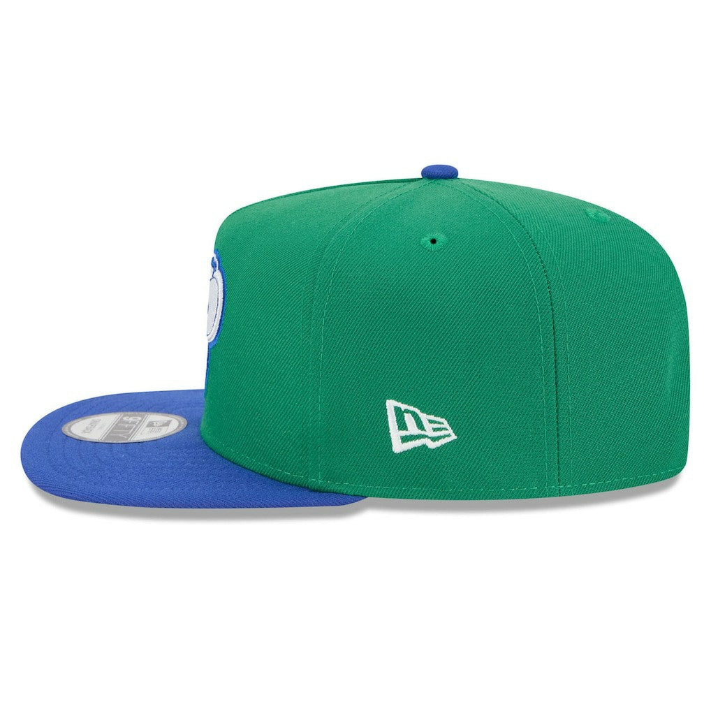 Dallas Mavericks 2025/26 Classic Edition Jersey Hook A-Frame 9FIFTY Snapback Hat Green/Blue