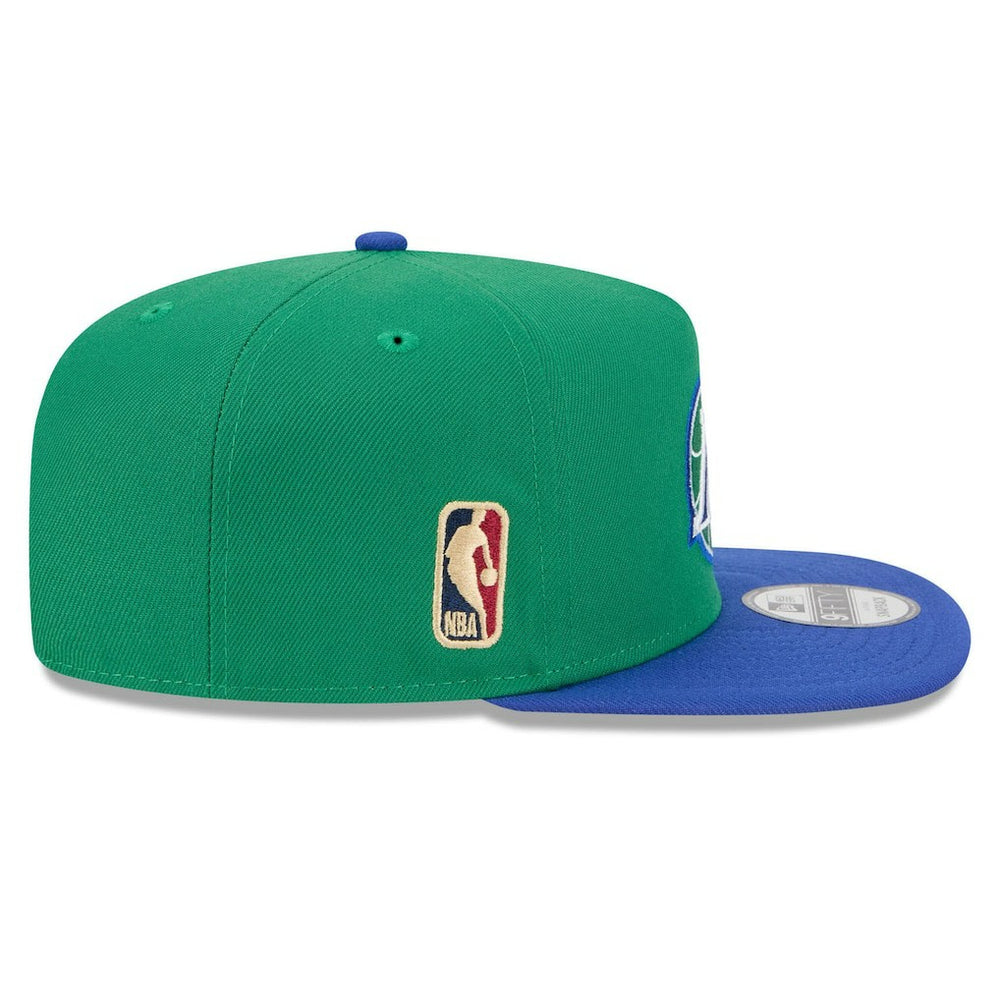 Dallas Mavericks 2025/26 Classic Edition Jersey Hook A-Frame 9FIFTY Snapback Hat Green/Blue
