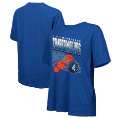 Minnesota Timberwolves Majestic Threads Women's Oversized T-Shirt Royal