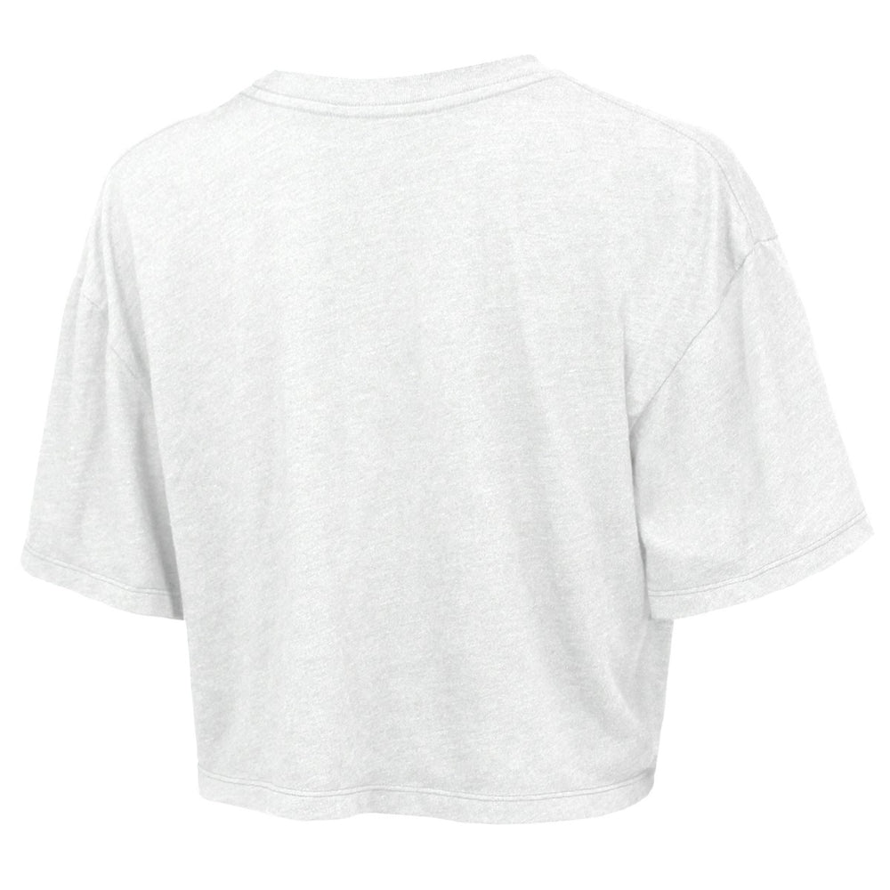 New York Knicks Majestic Threads Women's Boxy Crop Top White