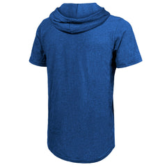 New York Knicks Majestic Threads Tri-Blend Hoodie T-Shirt Royal