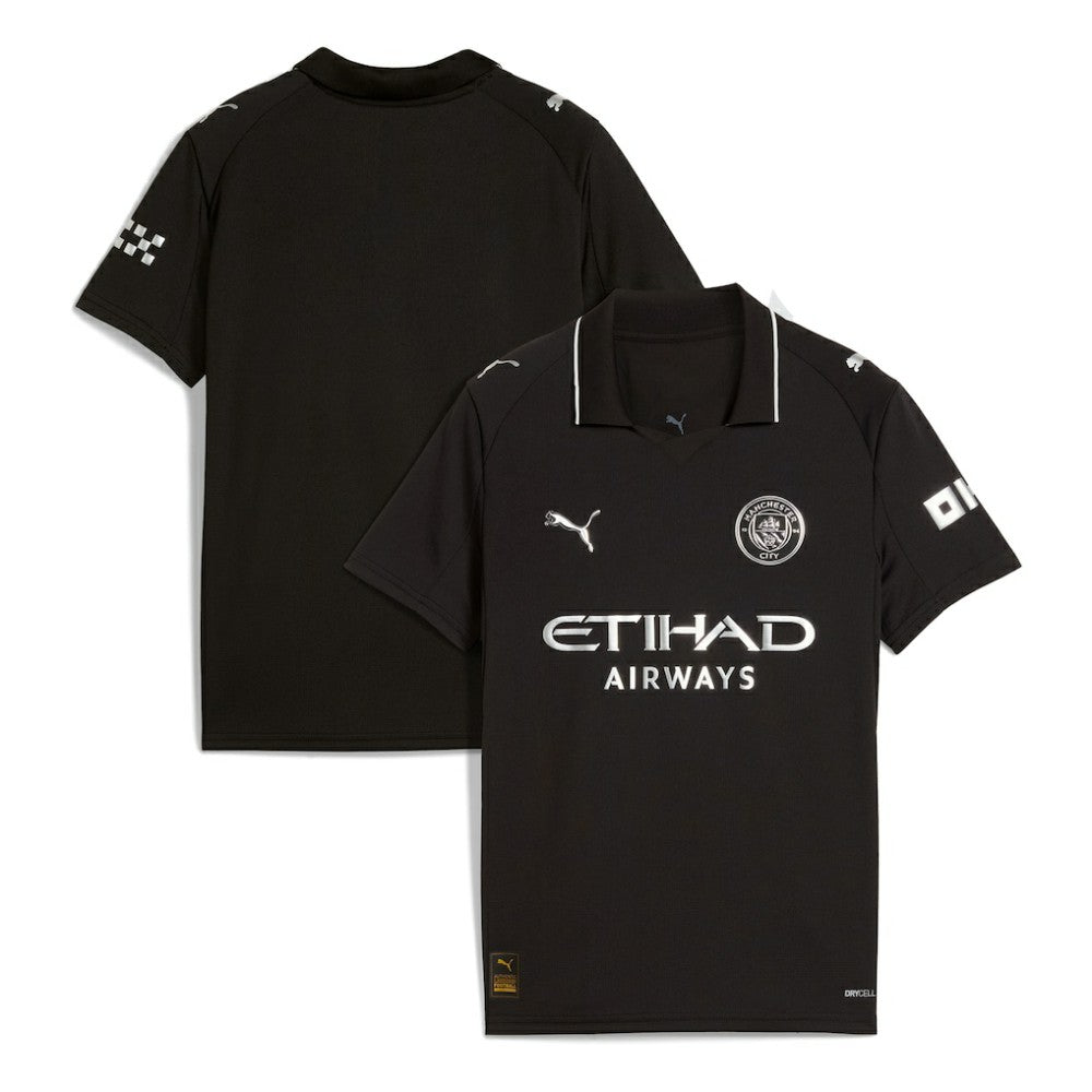 Manchester City Youth 2025/26 Away Replica Jersey Black