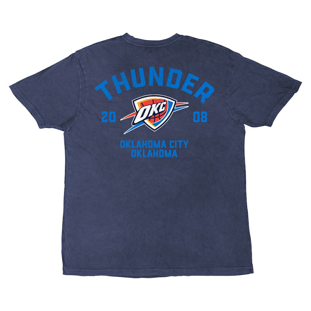 Oklahoma City Thunder Stadium Essentials Unisex Get Back Oversized Vintage Wash T-Shirt Denim