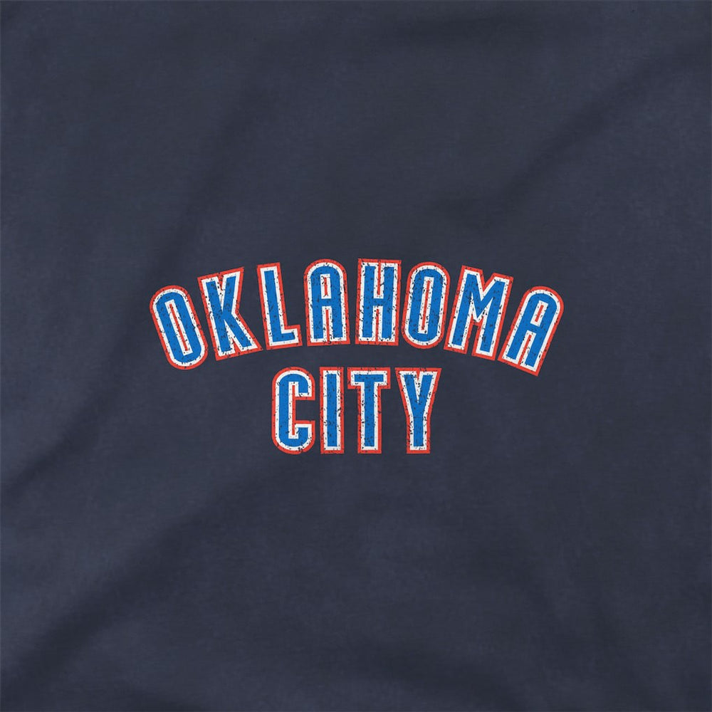 Oklahoma City Thunder Stadium Essentials Unisex Get Back Oversized Vintage Wash T-Shirt Denim