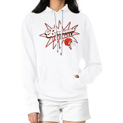 Cleveland Browns Starter Women's Drive-In Sign Pullover Hoodie White