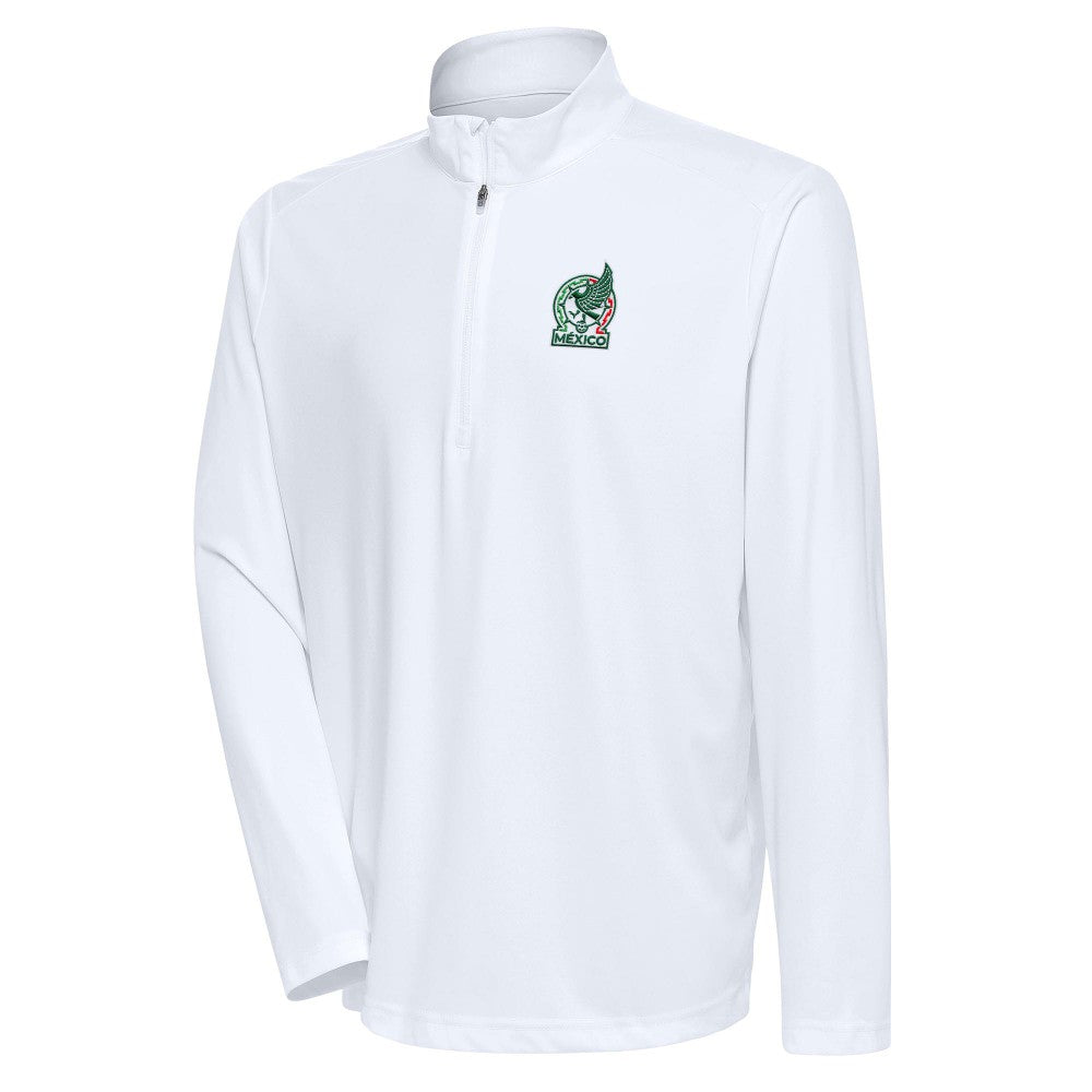 Mexico National Team Antigua Statement Quarter-Zip Pullover White