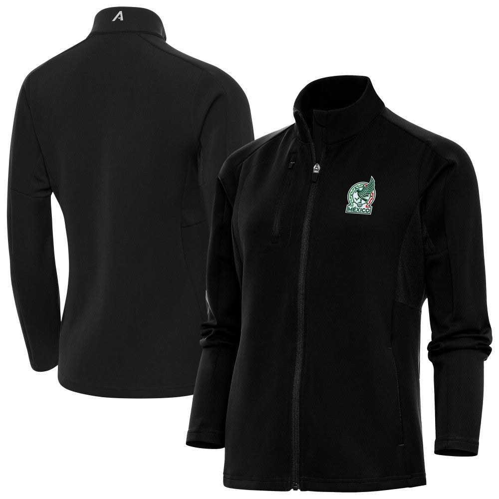 Mexico National Team Antigua Women's Genesis Full-Zip Jacket Black