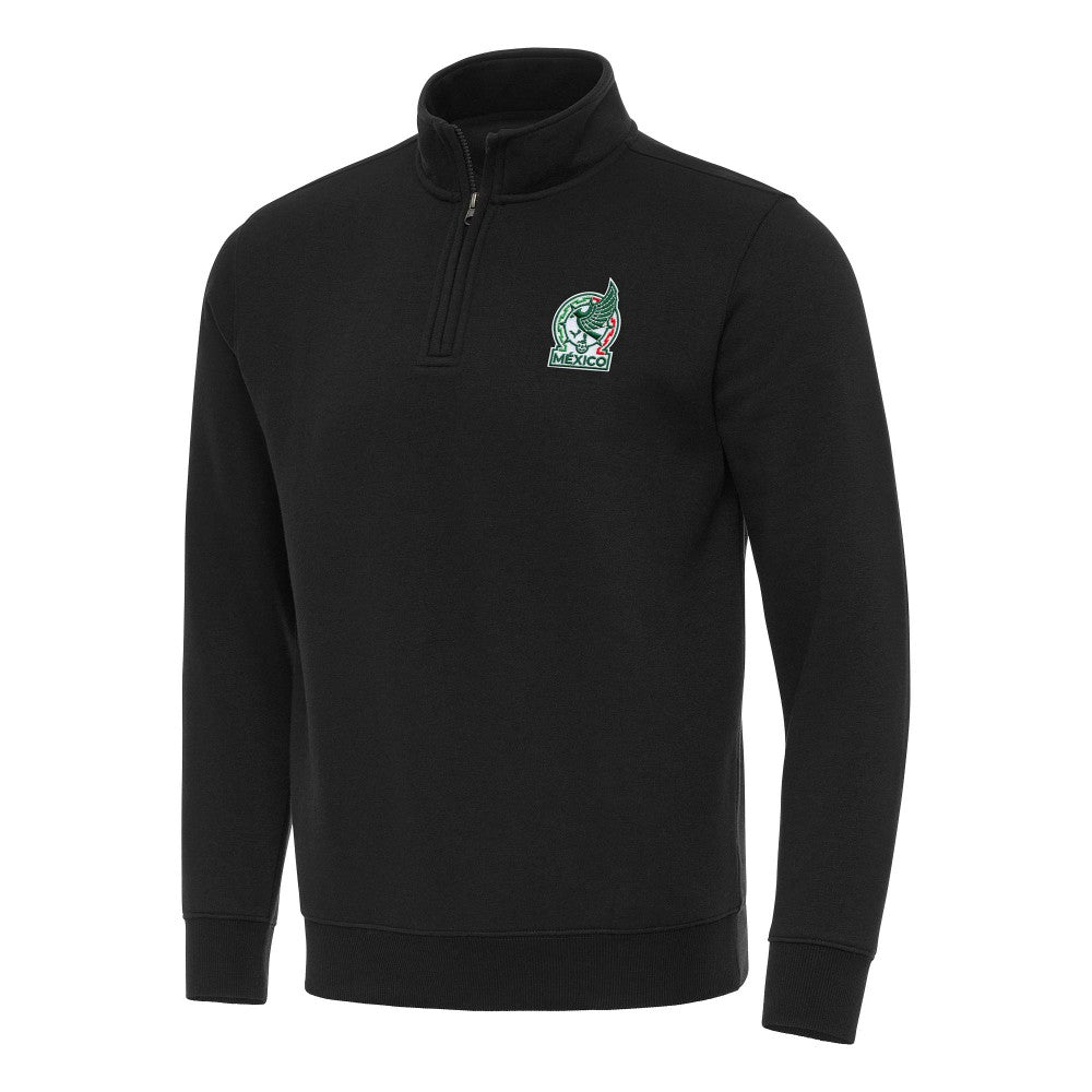 Mexico National Team Antigua Landslide Quarter-Zip Pullover Black shop
