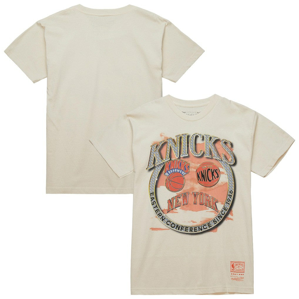 New York Knicks Big & Tall Hardwood Classics Crown Jewels T-Shirt White