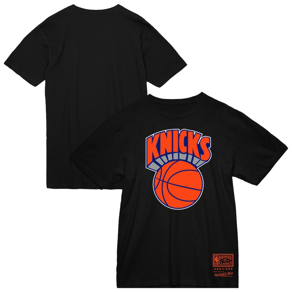 New York Knicks Big & Tall Hardwood Classics Vintage Logo T-Shirt Black