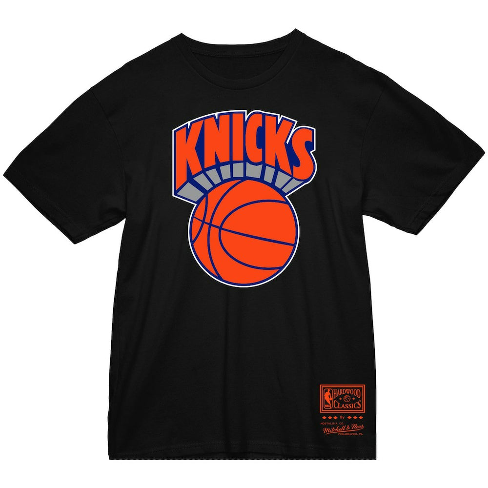 New York Knicks Big & Tall Hardwood Classics Vintage Logo T-Shirt Black