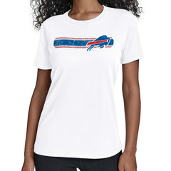Buffalo Bills Starter Women's Team Stripe T-Shirt White