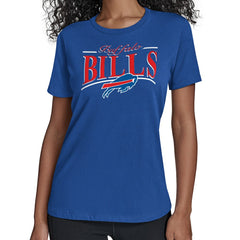 Buffalo Bills Starter Women's Arch Stripe T-Shirt Royal
