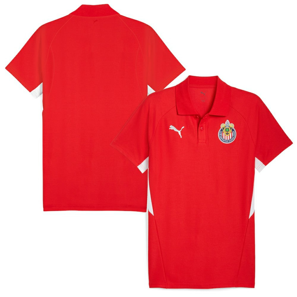 Chivas 25/26 Evostripe Polo Red