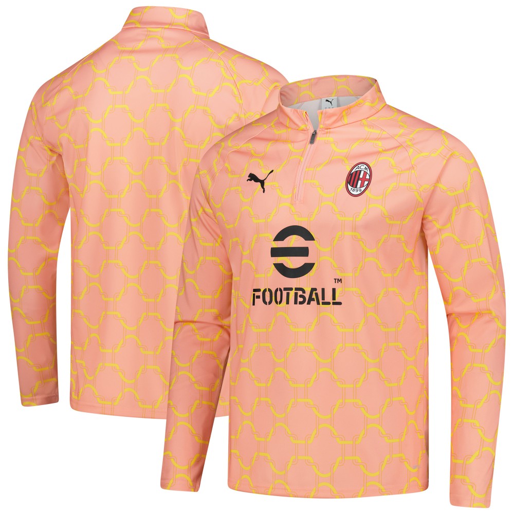 AC Milan 2025/26 Pre-Match dryCell Quarter-Zip Top Light Orange