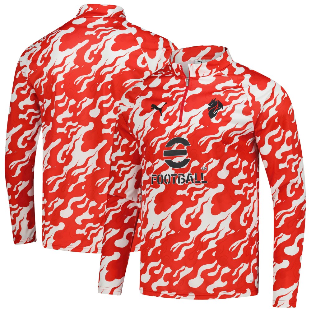 AC Milan 2025/26 Pre-Match dryCell Quarter-Zip Top Red