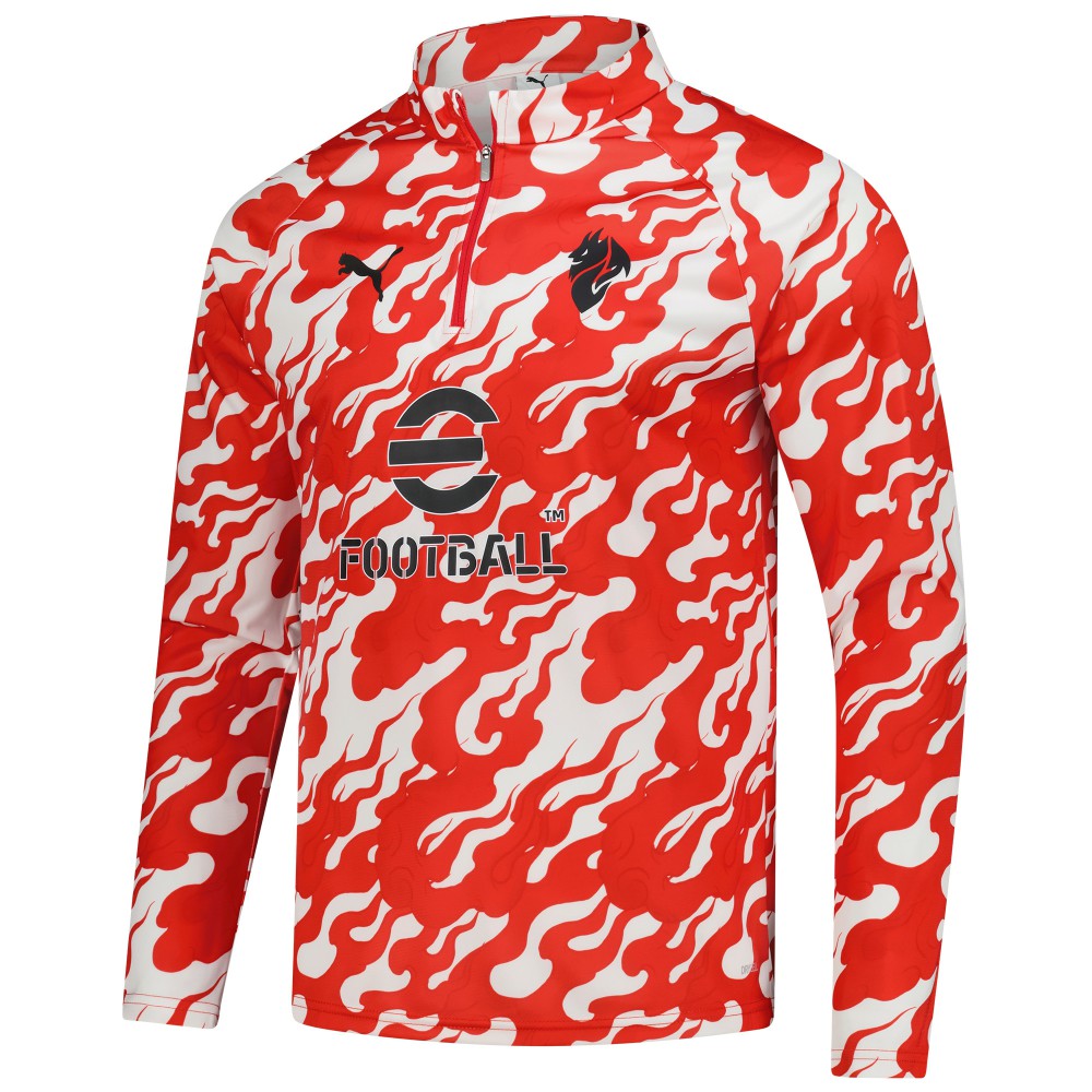 AC Milan 2025/26 Pre-Match dryCell Quarter-Zip Top Red