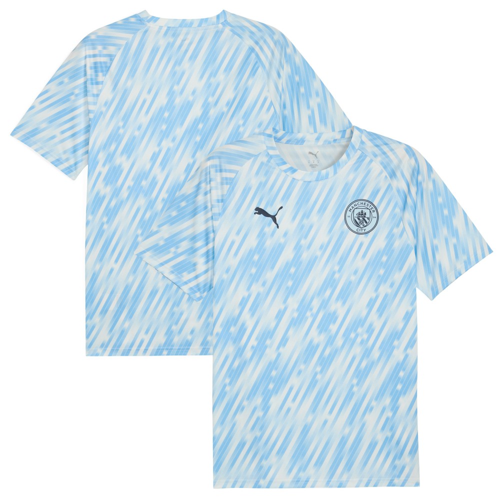 Manchester City 2025/26 Pre-Match Training Jersey Sky Blue