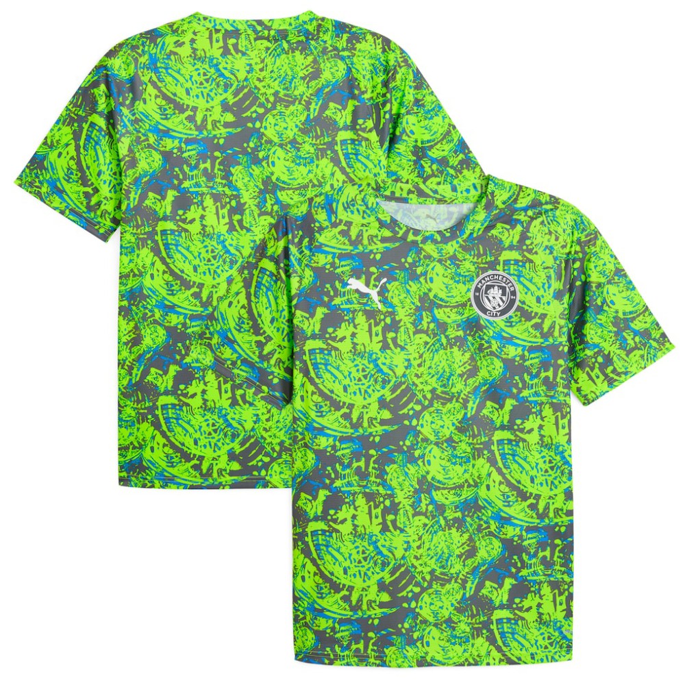 Manchester City 2025/26 Pre-Match Training Jersey Green sale