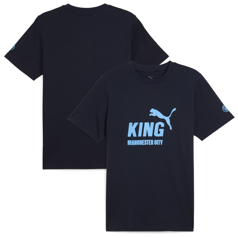 Manchester City 2025/26 King Logo T-Shirt Navy