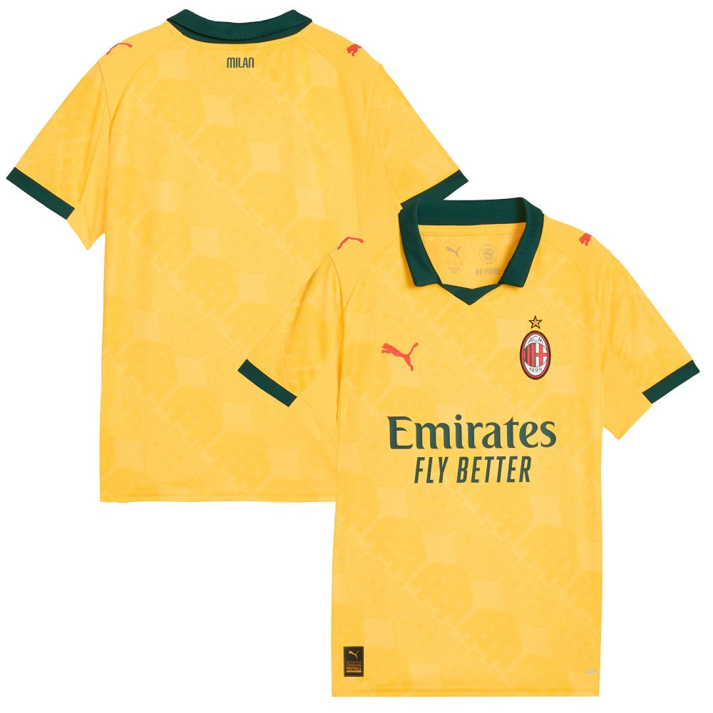 AC Milan Youth 2025/26 Third Replica Jersey Yellow