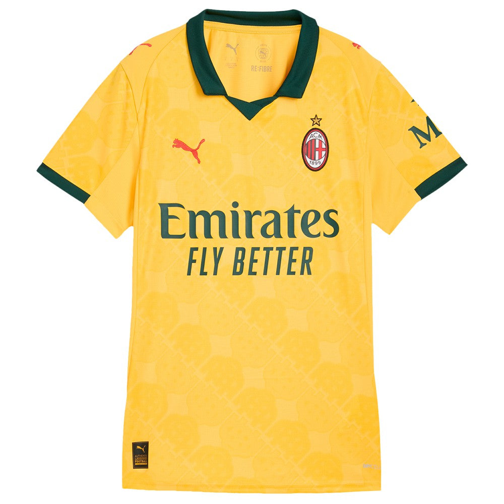 AC Milan Women's 2025/26 Third Replica Jersey Yellow
