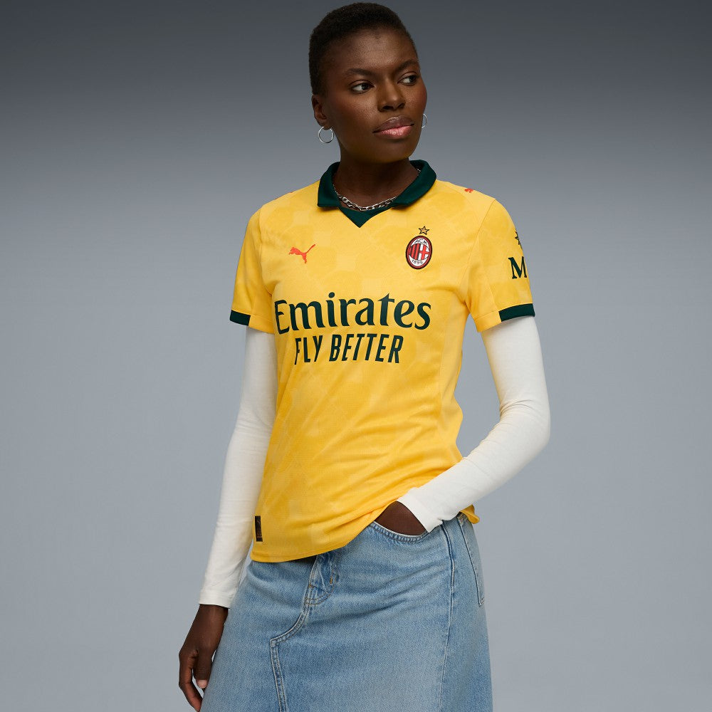 AC Milan Women's 2025/26 Third Replica Jersey Yellow