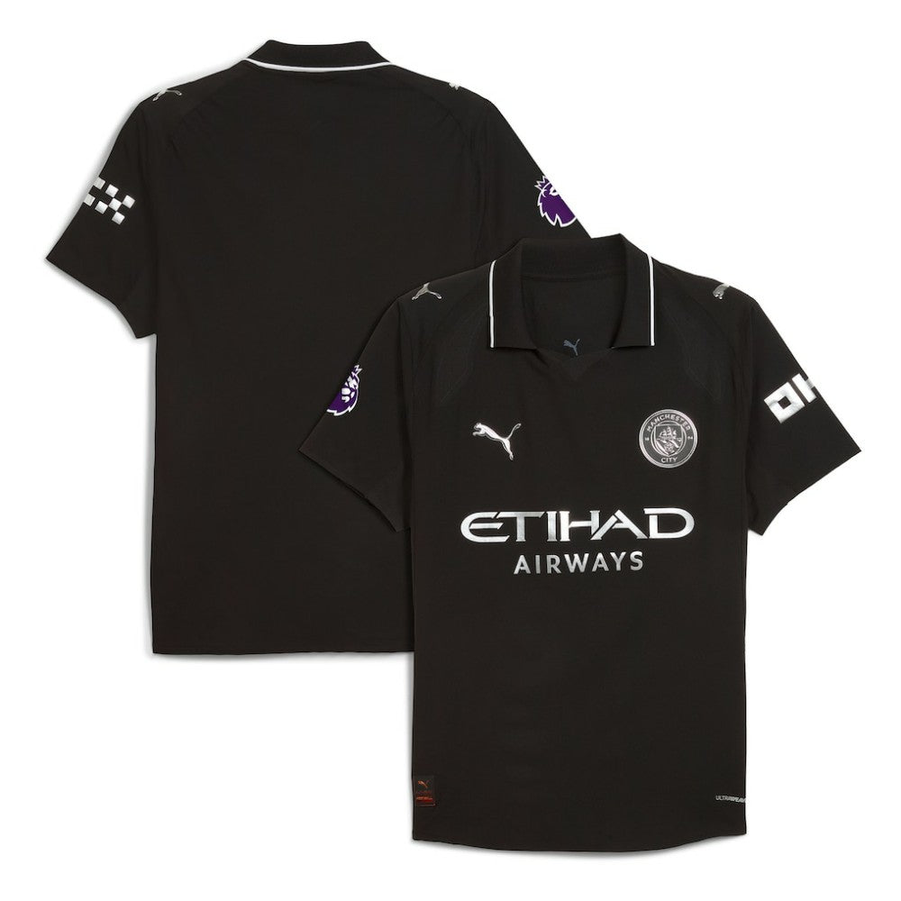 Manchester City 2025/26 Away Jersey Black