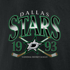 NHL Dallas Stars Retro Cross Sticks T-Shirt - Black