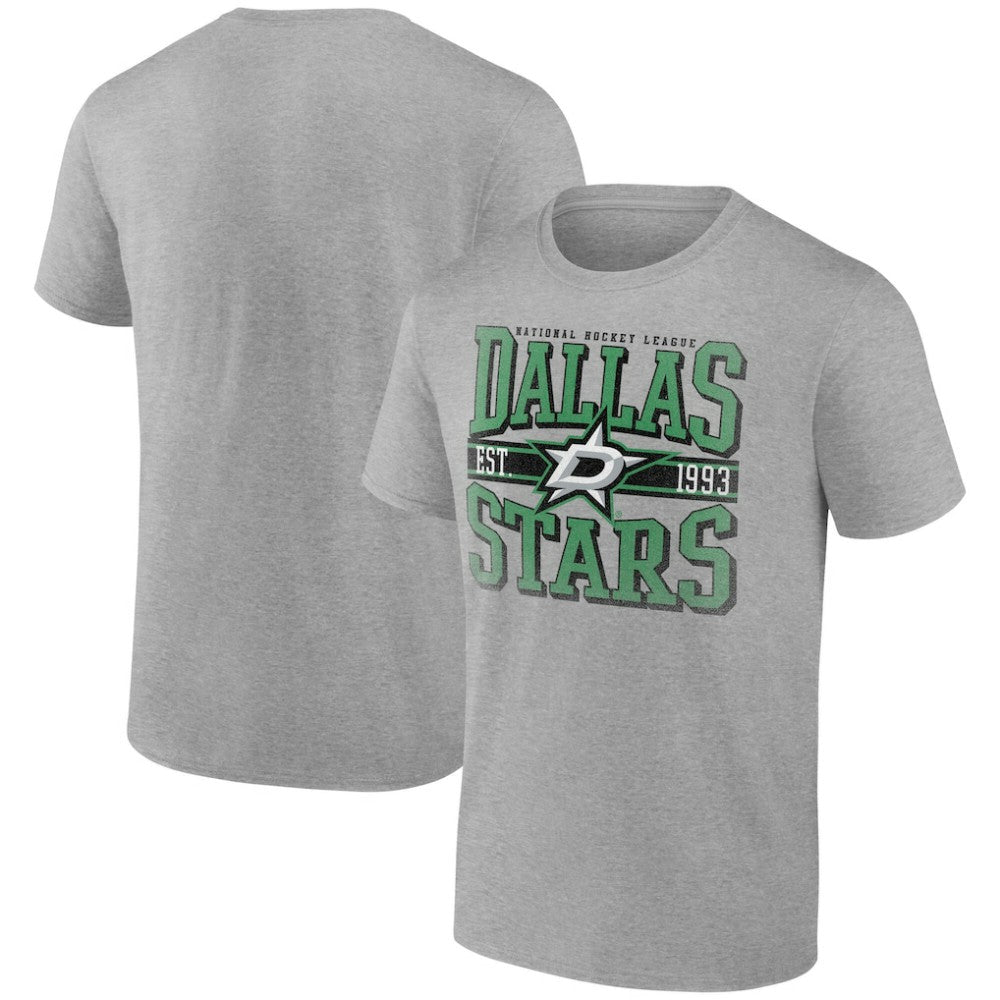 NHL Dallas Stars Retro Vibe T-Shirt - Heather Gray