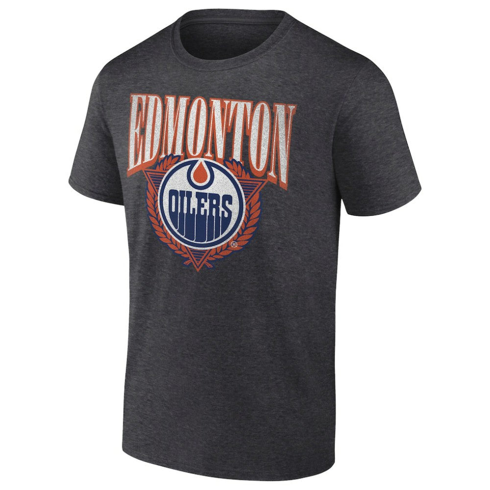 NHL Edmonton Oilers Retro Seal T-Shirt - Charcoal
