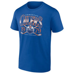NHL Edmonton Oilers Retro Cross Sticks T-Shirt - Royal