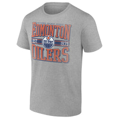 NHL Edmonton Oilers Retro Vibe T-Shirt - Heather Gray
