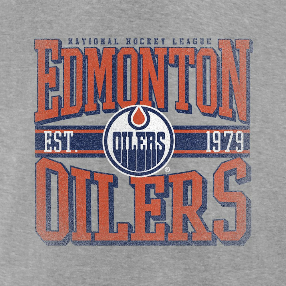 NHL Edmonton Oilers Retro Vibe T-Shirt - Heather Gray