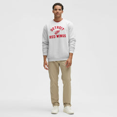 NHL Detroit Red Wings lululemon Steady State Crew - Heathered Core Ultra Light Grey
