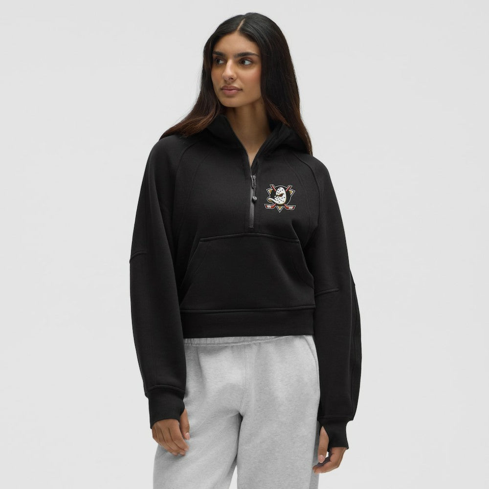 NHL Anaheim Ducks lululemon Women's Scuba Oversized Half-Zip Hoodie - Black