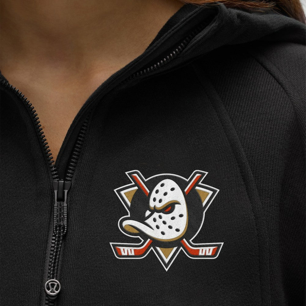 NHL Anaheim Ducks lululemon Women's Scuba Oversized Half-Zip Hoodie - Black